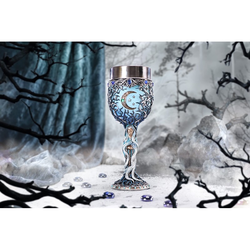 Nemesis Now Crone Goblet, Blue, 20.8cm