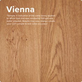 Rubio Monocoat Wood Stain & Finish 65 ft² - Vienna | Oil Plus 2C | Quick-Dry, Eco-Friendly Linseed Wood Oil for Indoor Use, Includes Accelerator (Part B) | Protector | 130 ml