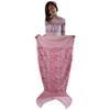 Snuggle Stuffs Girls Scales Minky Dot Velboa Mermaid Tail Blanket