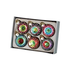 Heaven Sends Set of 6 Colourful Traditional Baubles