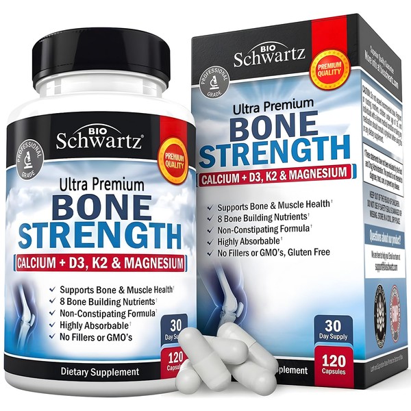 High Absorption Bone Strength Supplement - Gentle Non-Constipating Bone Health