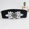 Oyccen Rhinestone Elastic Belt for Women Dress Decoration Belt Stretch