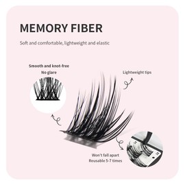 ANNAFRIS Eyelash Extensions, Eyelash Clusters, Eyelash Lifting Set, Clusters, Lashes, Artificial Eyelashes, Individual Eyelash Extension (A JS08+JS03+JS02)