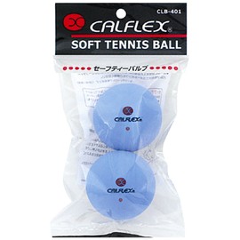 Sakurai CLB-401BL CALFLEX Tennis Soft Tennis Ball, Safety Valve, 2 Balls, Blue