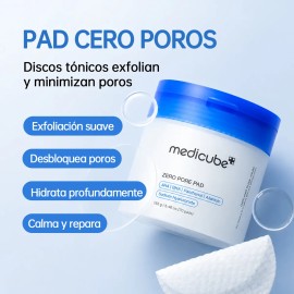 Medicube Pads Zero Pore 2.0 Exfoliantes Control Poros 70 Pzs