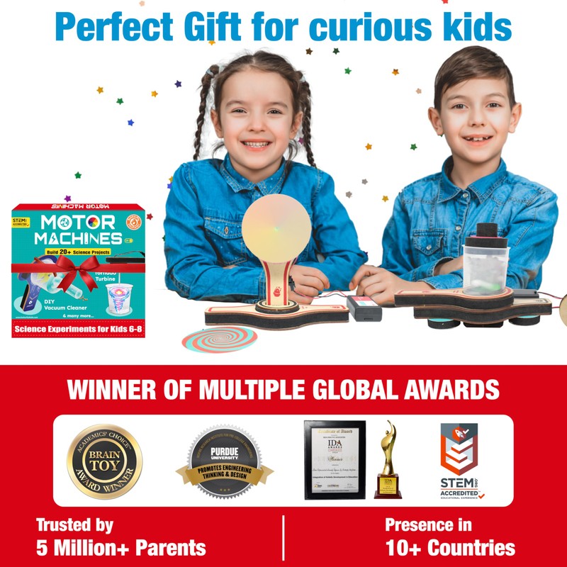 Butterfly EduFields 20in1 Motor Machines STEM Projects Kit for Kids
