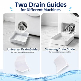 Universal Washing Machine Drain Tray Front Load Washing Machine Drainage Drip Pan with Lip 3D Printing Detachable Front-Load Leak Guard Washer Filter Drain Water Catcher to Keep The Floor Dry