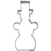 Staedter Stainless Steel Snowman Cookie Cutter, Silver, 6 cm