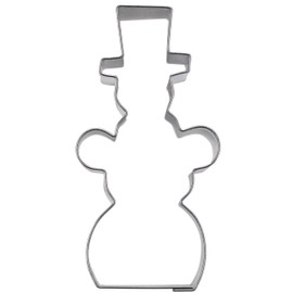 Staedter Stainless Steel Snowman Cookie Cutter, Silver, 6 cm