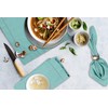 BEDDING CRAFT Set of 12 Cotton Cloth Napkin 18x18 Aqua