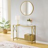 Tajsoon Console Table, entryway Table, Narrow Sofa Table with Shelves,