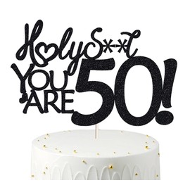 50 decoraciones para tartas de cumpleaños, purpurina negra, decoración para tartas de cincuenta años, 50 decoraciones para tartas de 50 cumpleaños, decoración para tartas de 50 cumpleaños, 50 decoraciones para pasteles, 50 decoraciones para cumpleaños