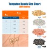 MUUNN 20Pcs Tungsten Javi Beads Assortment for Fly Tying, Hook