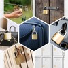 RYANNER Padlock 2PCS Small Padlock, Padlocks with Keys, can be