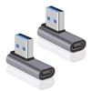 Maxhood USB C Female to USB Male Adapter 10Gbps [2Pack],