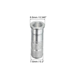 PATIKIL Arrow Inserts 0.3" Dia 7.6mm 8.8mm, 12 Pack Aluminum Shaft Adapter for Archery Points