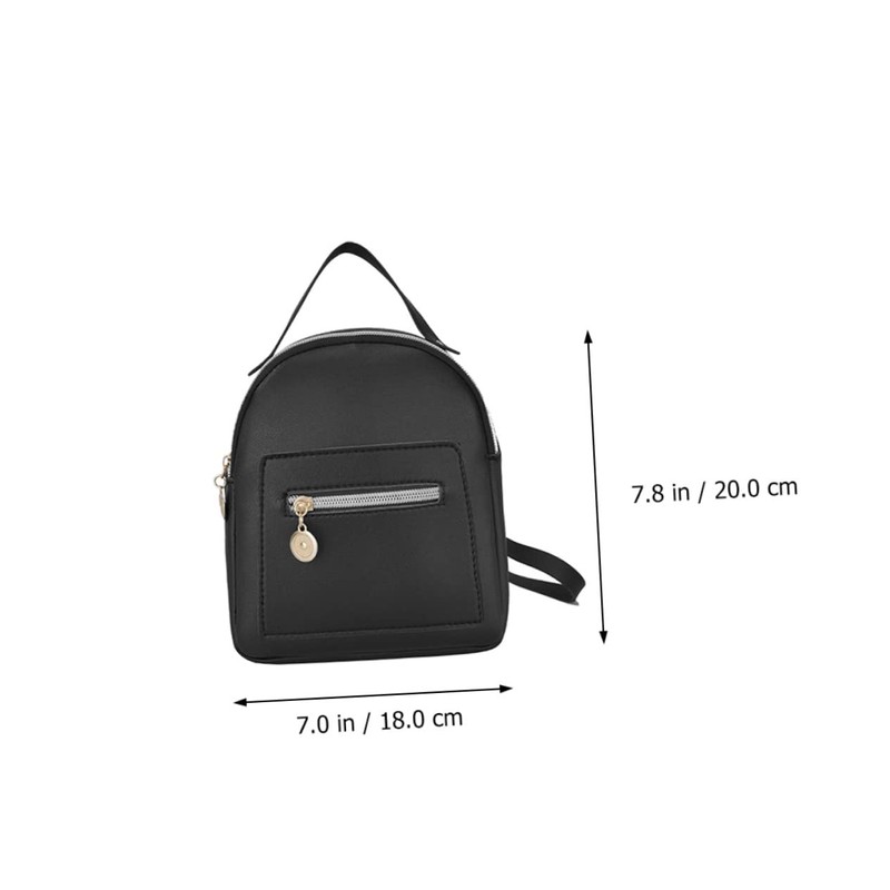 Ipetboom Girl's Casual Backpack Multi-pocket Design Comfortable Fashionable Pu Backpack