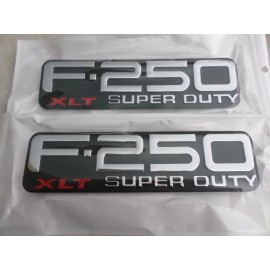 Ford Wallsmart NEW Ford F-250 XLT Super Duty Nameplate Logo F81Z-16720-RA Emblem  Decal Set