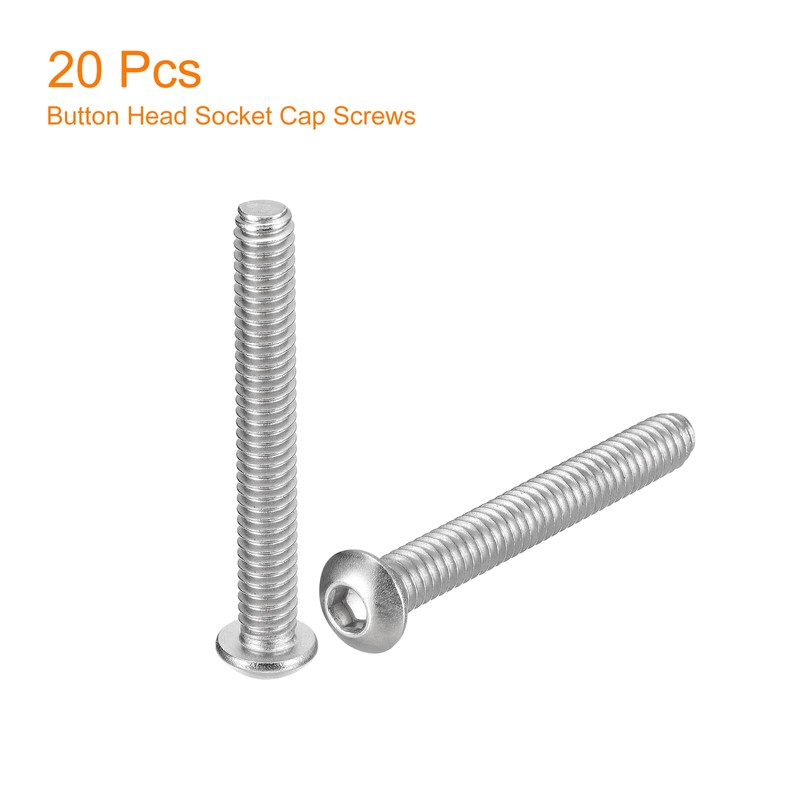 QUARKZMAN 304 Stainless Steel Switch Head Socket Cap Screws 1/4-20