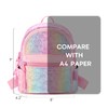 mibasies Mini Backpack for Girls Kids Rainbow Purse Dance Bag