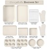 Country Kitchen Nonstick Stackable Bakeware Set - Deluxe Heavy Duty,