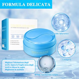 60 Stück Augen-Patches, Kollagen mit Hyaluronsäure, feuchtigkeitsspendende Augenkontur, Entfernung von Augenringen und Taschen, Anti-Falten und Augenringe