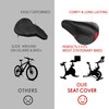 Bike Seat Cushion Compatible with Peloton Bike & Plus, Extra