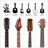 2pcs Guitar Wall Hanger Elegant Black Walnut Guitar Wall Mount