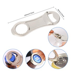 XHIPY Mason Jar Opener, Canning Jar Opener for Sealed Lids, Canning Jar Opener, Beer Bottle Opener, Soda Can Opener, Beer Can Opener,Mason Jar Opener for Canning Lids(Silver)