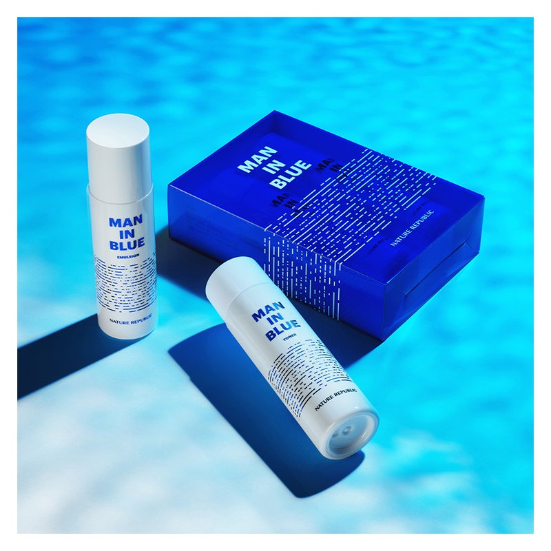 Nature Republic Men in Blue Skin Care 2-piece Set /