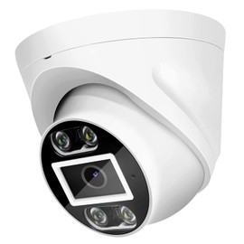 4MP 3.6mm Wide Lens H.265 PoE Dome W/Audio Security Camera,Indoor/Outdoor Weatherproof,AI Color Night Vision,Compatible NVR/RTSP