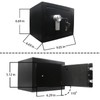 Yuanshikj Steel Safe Box - Key Locked, 0.2 Cubic Ft