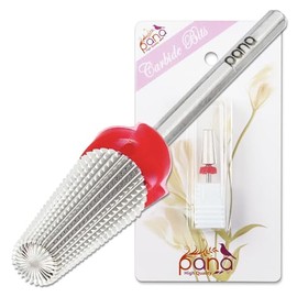 (Fine - F, Silver) - PANA Nail Carbide 5 in 1 Bit - Two Way Rotate use for Both Left and Right Handed - Fast remove Acrylic or Hard Gel - 3/32" Shank - Manicure, Nail Art, Drill Machine (Fine, Silver)