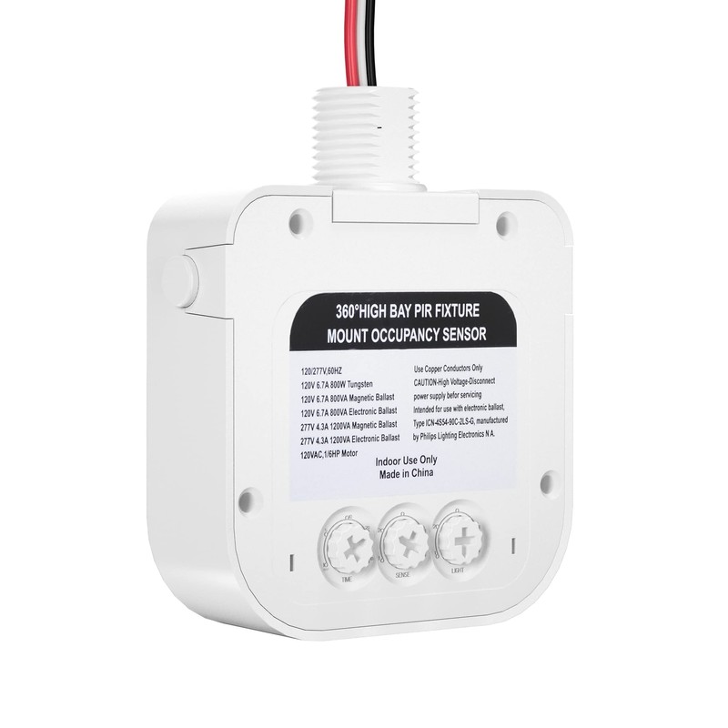 EverElectrix Ceiling Occupancy Motion Sensor, Passive Infrared Technology, High Bay
