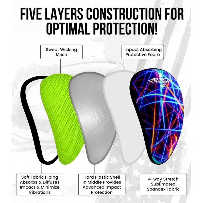 Lightweight Athletic Cup For Men & Boys with Soft Rim