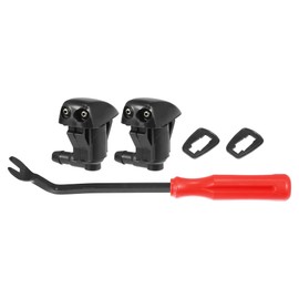 X AUTOHAUX 5pcs Front Windshield Wiper Washer Nozzle Spray Jet Kit 85381-30020 85381-12050 for Toyota Corolla 1992-1996