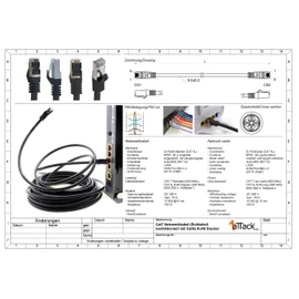 1aTTack.de 0,5m - 7 Farben - 7 Stück CAT.7 Netzwerkkabel Patchkabel SFTP PIMF LSZH Gigabit Lan Kabel 10Gb s cat7 Rohkabel mitRJ45 Stecker Cat6a kompatibel zu CAT5 CAT6 cat7 cat8