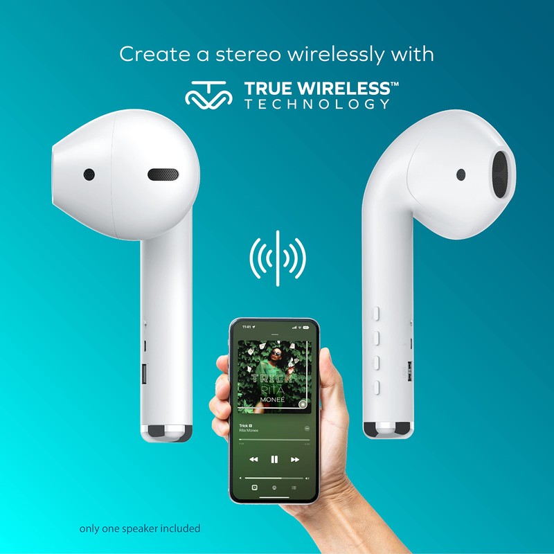 Coby True Wireless Bluetooth Speaker, 3W Audio | Built-in FM