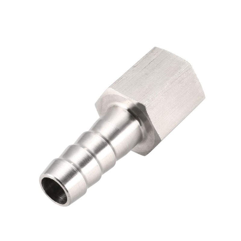 sourcing map Stainless Steel Barb Hose Fitting Connector Adapter 10mm