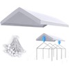 ADVANCE OUTDOOR Replacement Top Cover Tarp for 12x20 ft Carport