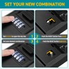 TEUEN Key Lock Box, Waterproof Wall Mount Lock Box for