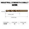 Narwhal 15/32 Inch Cobalt Drill Bits (3 Pack - Industrial