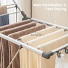 Nightcore Foldable Clothes Drying Rack, 2-Level Large Collapsible Laundry Drying