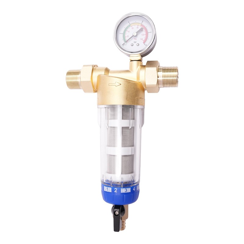 40 Micron Flushable Prefilter, Spin Down Sediment Water Filter, Whole