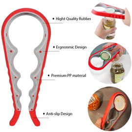 Easy-Twist Jar Opener:Maxracy Effortless Lid Opening for Weak Hands & Arthritis | Versatile Bottle Opener | Jar Openers & Bottle Openers