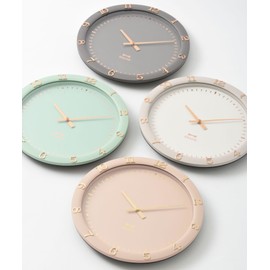 BRUNO BCW040-BGR Clock, Wall Hanging, Pastel, Stylish, Housewarming, Present, Popular, Blue Green, Bruno, Pastel Wall Clock,