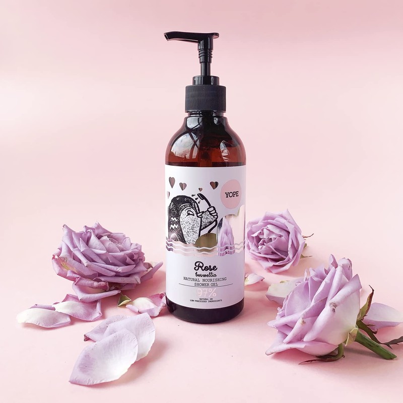 YOPE Natural Shower Gel Rose & Boswellia 400 m