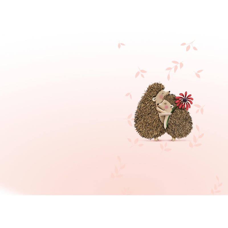 Wishing Well Cute Pop-Up Mother's Day Card With Hugging Hedgehogs