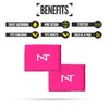Nxtrnd Wrist Sweatbands for Football, Sold as a Pair (Pink)