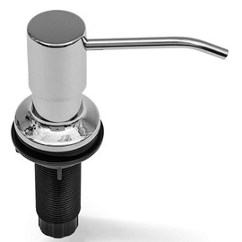 Soap Dispenser for Kitchen Sink (Chrome), Built in Soap Dispenser, Stainless Steel Pump Replacement